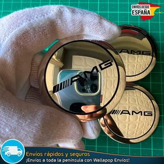 X4 Emblemas AMG Mercedes 56mm Pegatinas Tapacubos