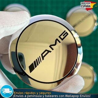 Emblemas AMG Mercedes 56mm Tapas Llantas (4 Uds)