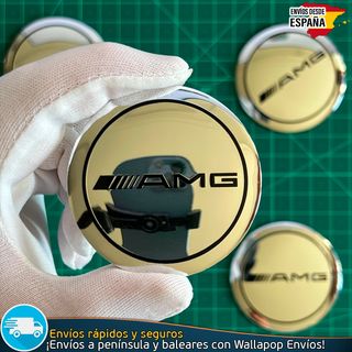 Emblemas AMG Mercedes 56mm Tapas Llantas (4 Uds)