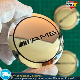 Emblemas AMG Mercedes 56mm Tapas Llantas (4 Uds)