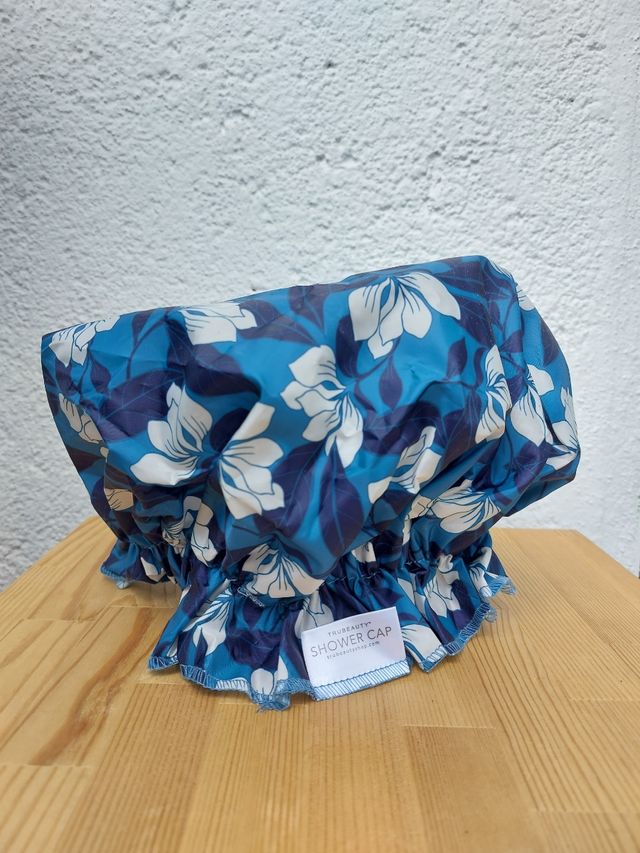 Gorro de ducha + soporte almacenaje