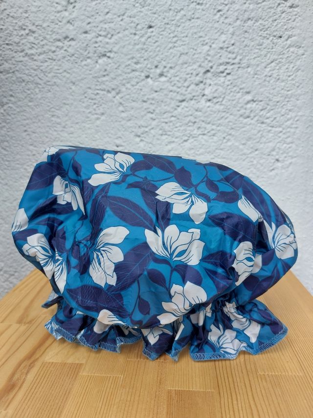 Gorro de ducha + soporte almacenaje
