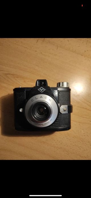 cámara de fotos analógica.