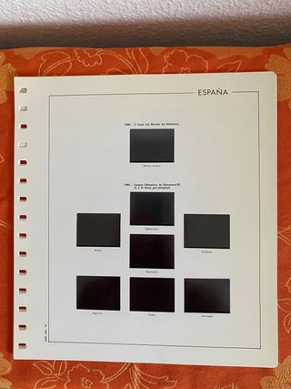 Hojas de album de sellos vacías 📕📗👇🏻