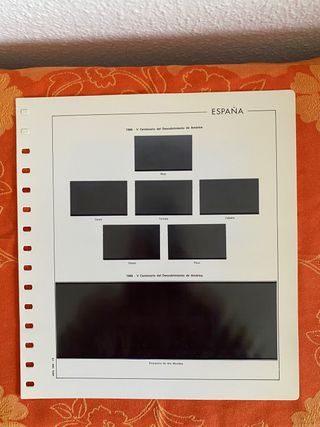 Hojas de album de sellos vacías 📕📗👇🏻