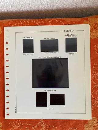 Hojas de album de sellos vacías 📕📗👇🏻