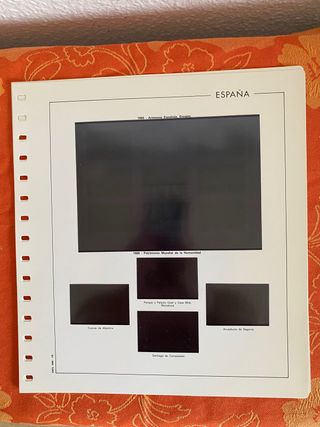 Hojas de album de sellos vacías 📕📗👇🏻