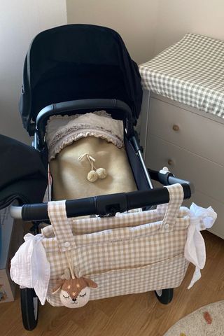 SACO Y BOLSA BEIGE PARA FOX 3