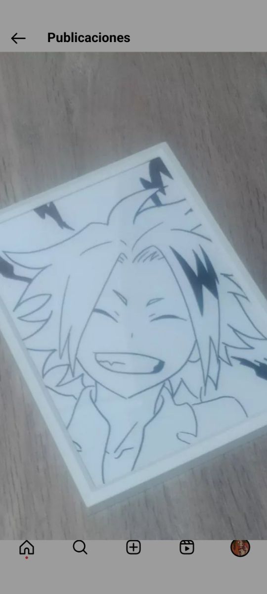 Cuadro cristal anime