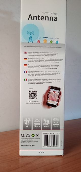 Antena de interior Full HD