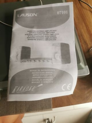 Karaoke amplificador lauson
