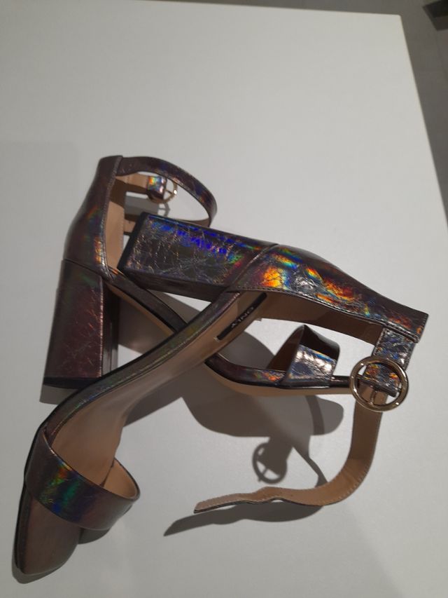 Talcones plata/ silver heels new marca ONLY