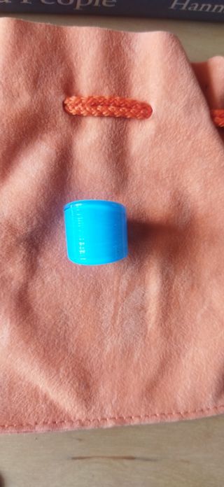 Anillo turquesa cristal murano