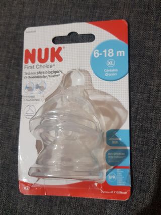 2 tetinas para biberones