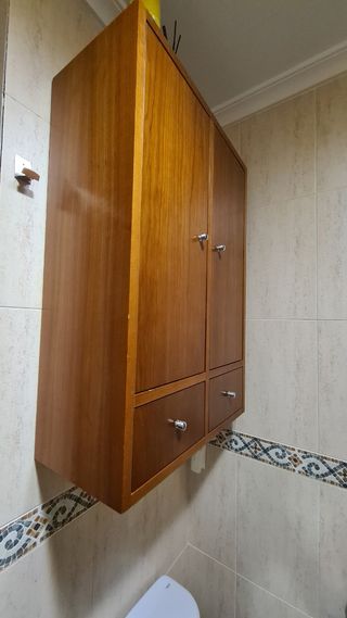 Lote Muebles de Baño + Espejo + Lavabo + Auxiliar
