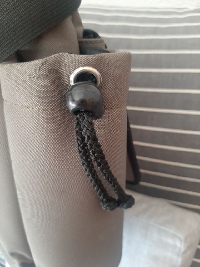 Bolso bandolera verde militar dos asas