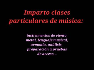 Imparto clases de música
