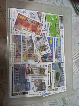 Cupones y decimos de loteria