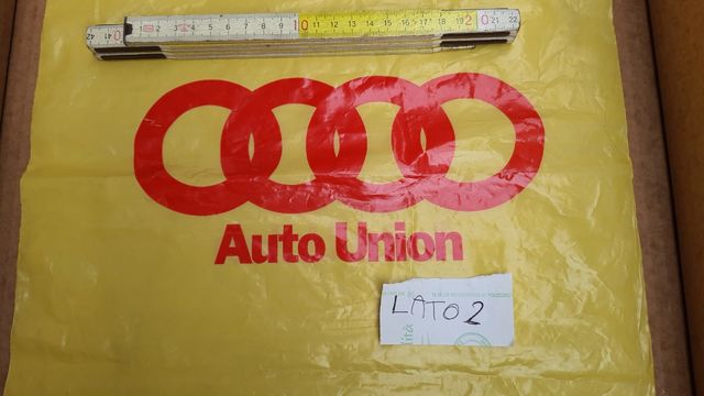 Borsa plastica AUTO UNION anni'70. Con manici.