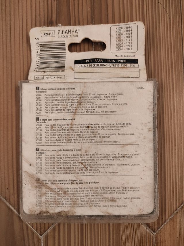 Sierra de calar "Kraft Tech" + 5 hojas de corte