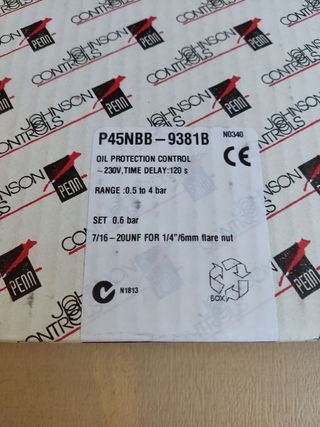 Presostato diferencial de aceite.