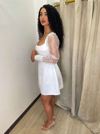 Vestido de novia romántico cortó