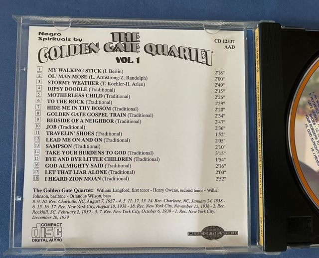 CD Spirituals by The Golden Gate Quartet