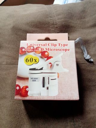 Microscopio con luces 