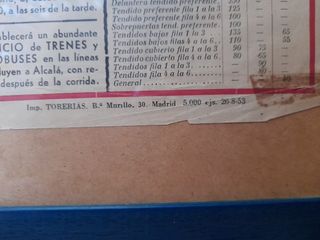toros en Alcalá de Henares cartel Original antiguo