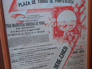 toros en Alcalá de Henares cartel Original antiguo