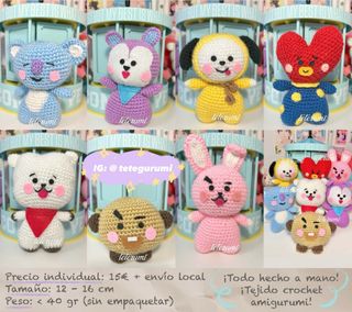 BT21 muñeco crochet amigurumi