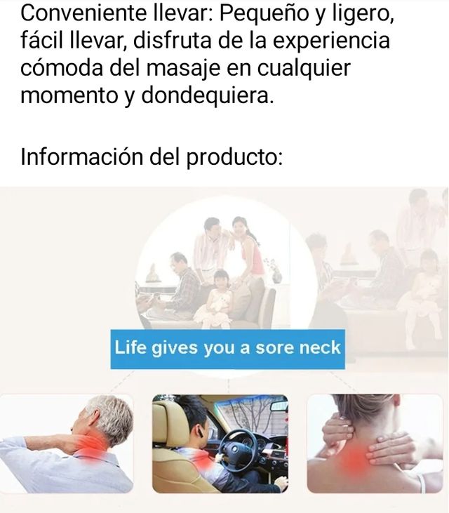 Masajeador cuello y espalda