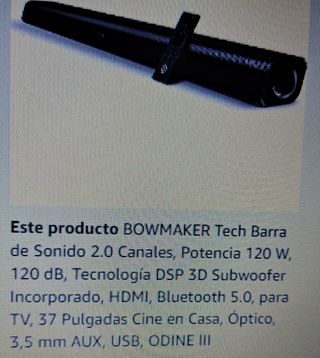 Barra de sonido Bomaker