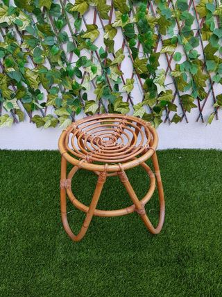 Conjunto de ratán Mid Century