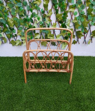 Conjunto de ratán Mid Century