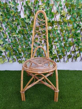 Conjunto de ratán Mid Century