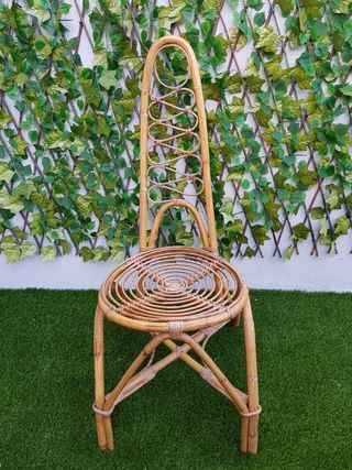 Conjunto de ratán Mid Century