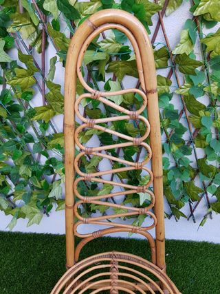 Conjunto de ratán Mid Century