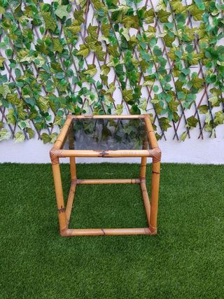 Conjunto de ratán Mid Century