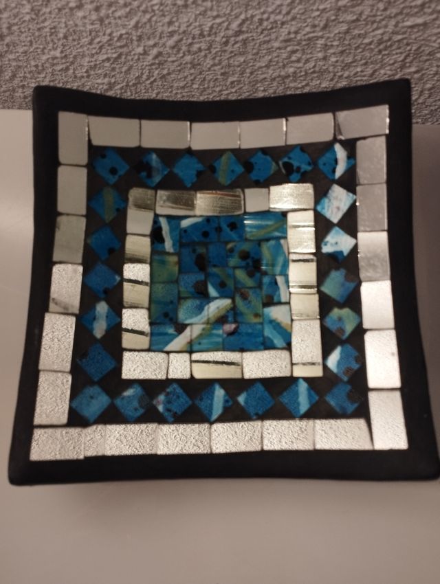 Bandeja de cerámica cristales para decoración