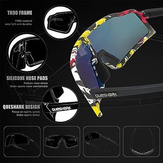 Occhiali da sole da ciclismo unisex UV 3 x 1