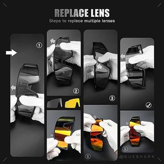 Occhiali da sole da ciclismo unisex UV 3 x 1