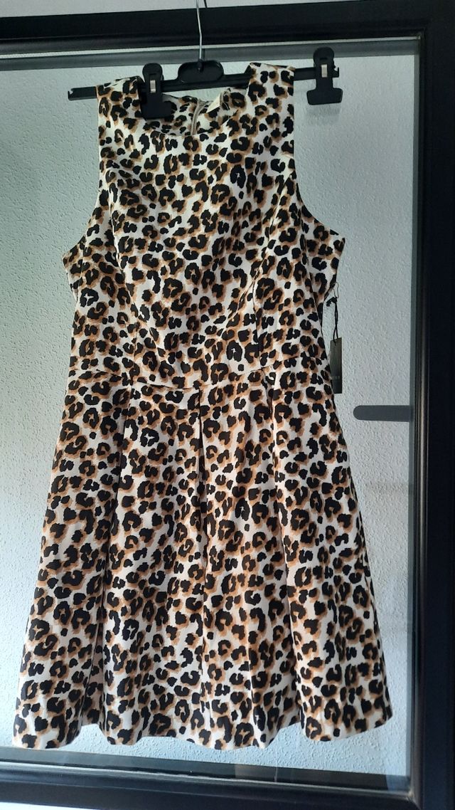 Vestido leopardo talla M