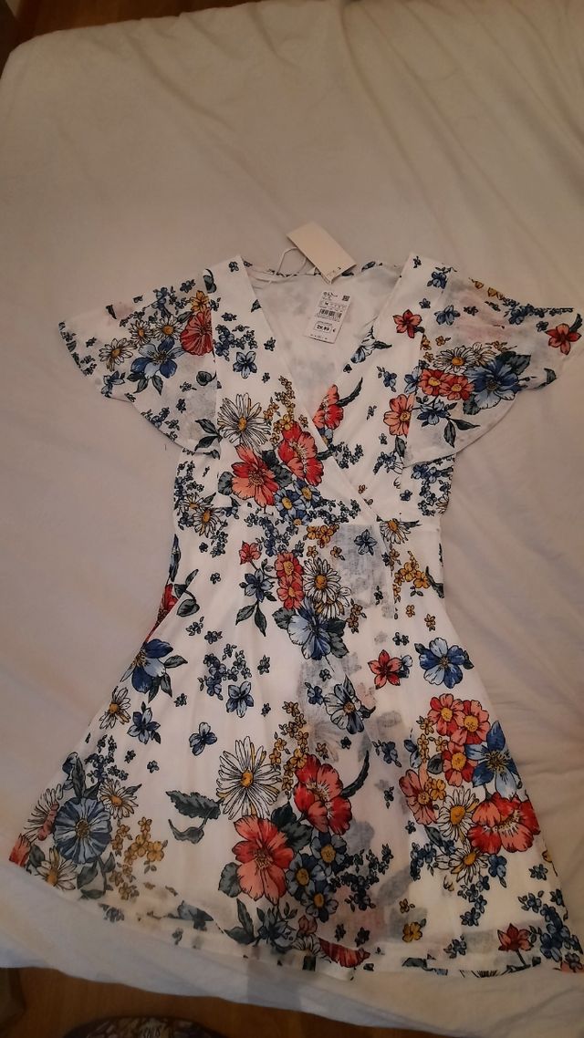 Vestido flores talla M