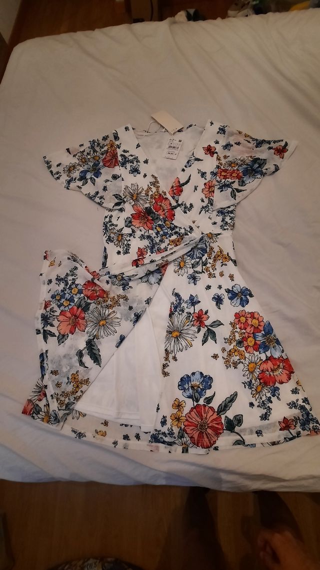 Vestido flores talla M