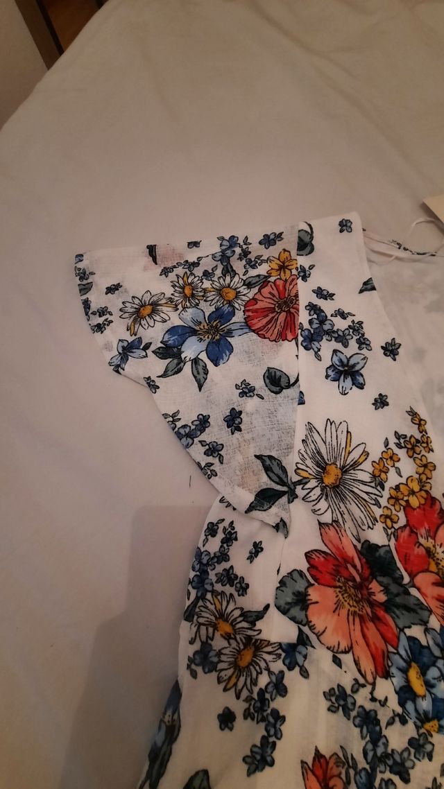 Vestido flores talla M
