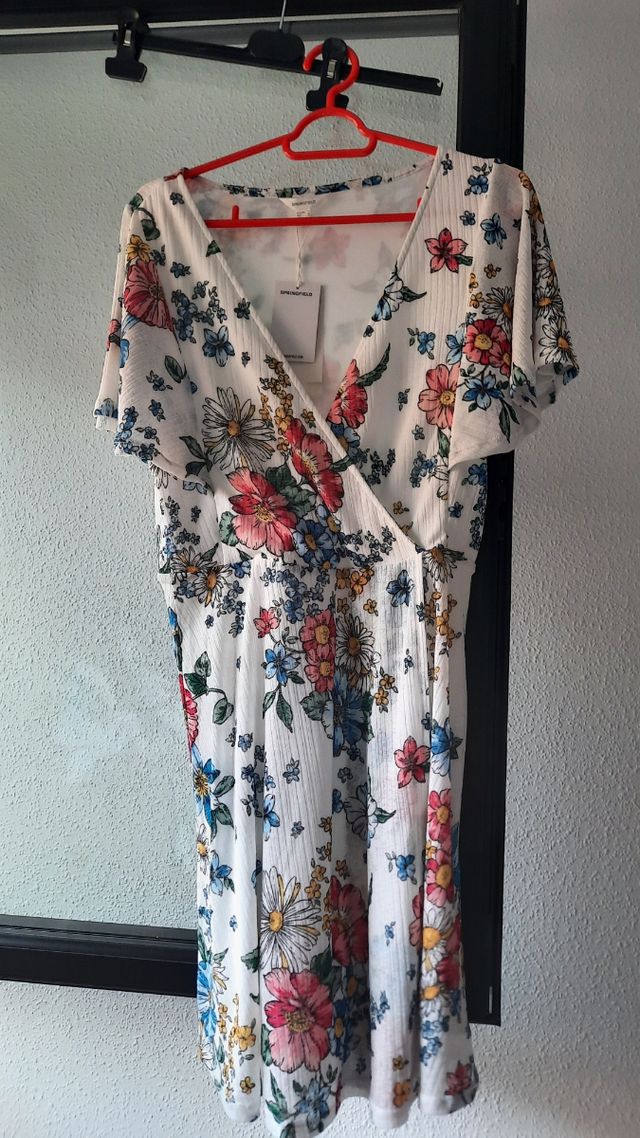 Vestido flores talla M