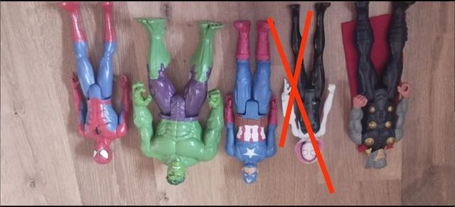 Muñecos Marvel, Spiderman, hulk, thor..