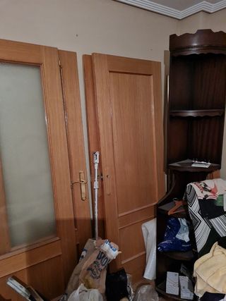 Puerta roble maciza interior