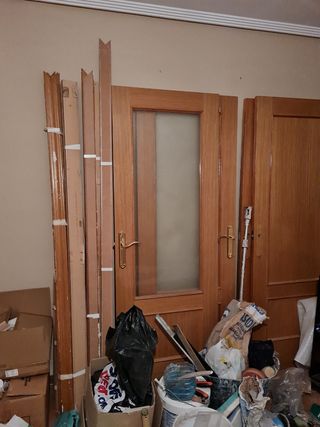Puerta roble maciza interior